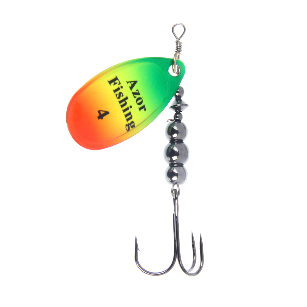 Блесна вращающаяся "Комета" тм AZOR FISHING, №4, 8 гр, 5 цветов, арт.№ 145-120