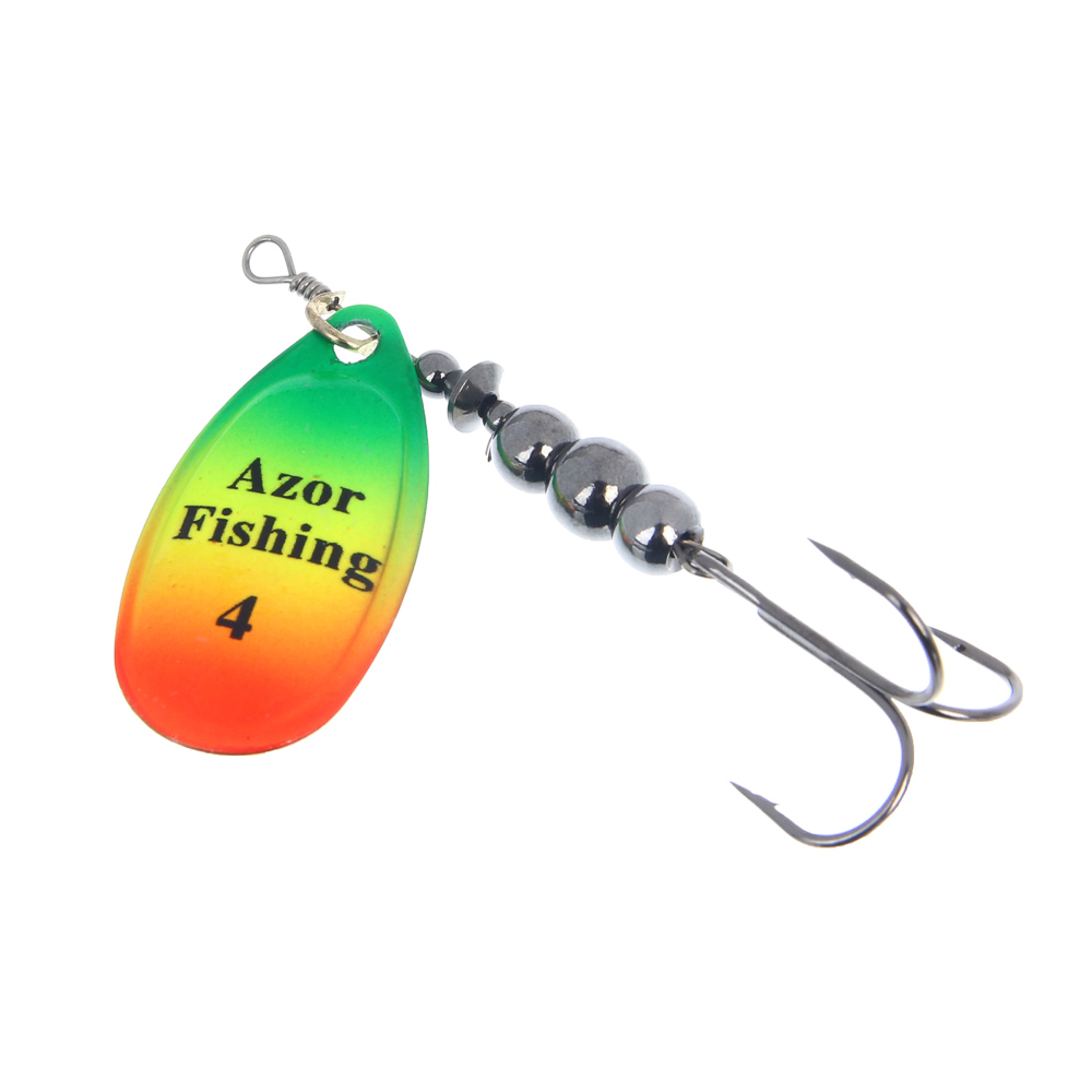 Блесна вращающаяся "Комета" тм AZOR FISHING, №4, 8 гр, 5 цветов, арт.№ 145-120
