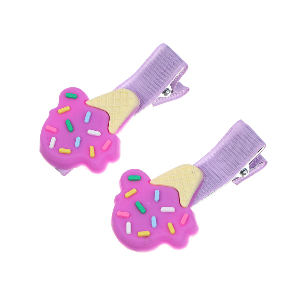 GALANTE Набор детский 3 пр. : Очки солнцезащитные 125x41мм, заколки 2 шт. 4,6 см, 6 дизайнов, арт.№ 304-508