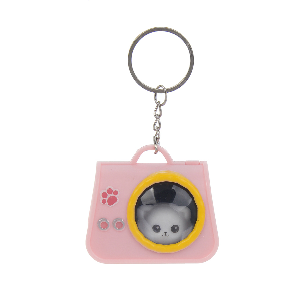 Игрушка брелок "Питомец в сумочке", ИГРОЛЕНД, ABS, 14х12 см, 3хAG10, 3 дизайна, арт.№ 295-307