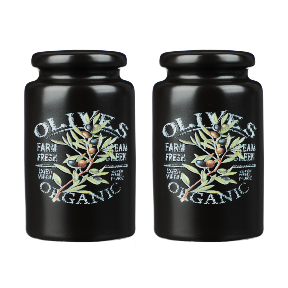 MILLIMI Олива Набор для соли и перца, 5х8см, керамика, арт.№ 824-010