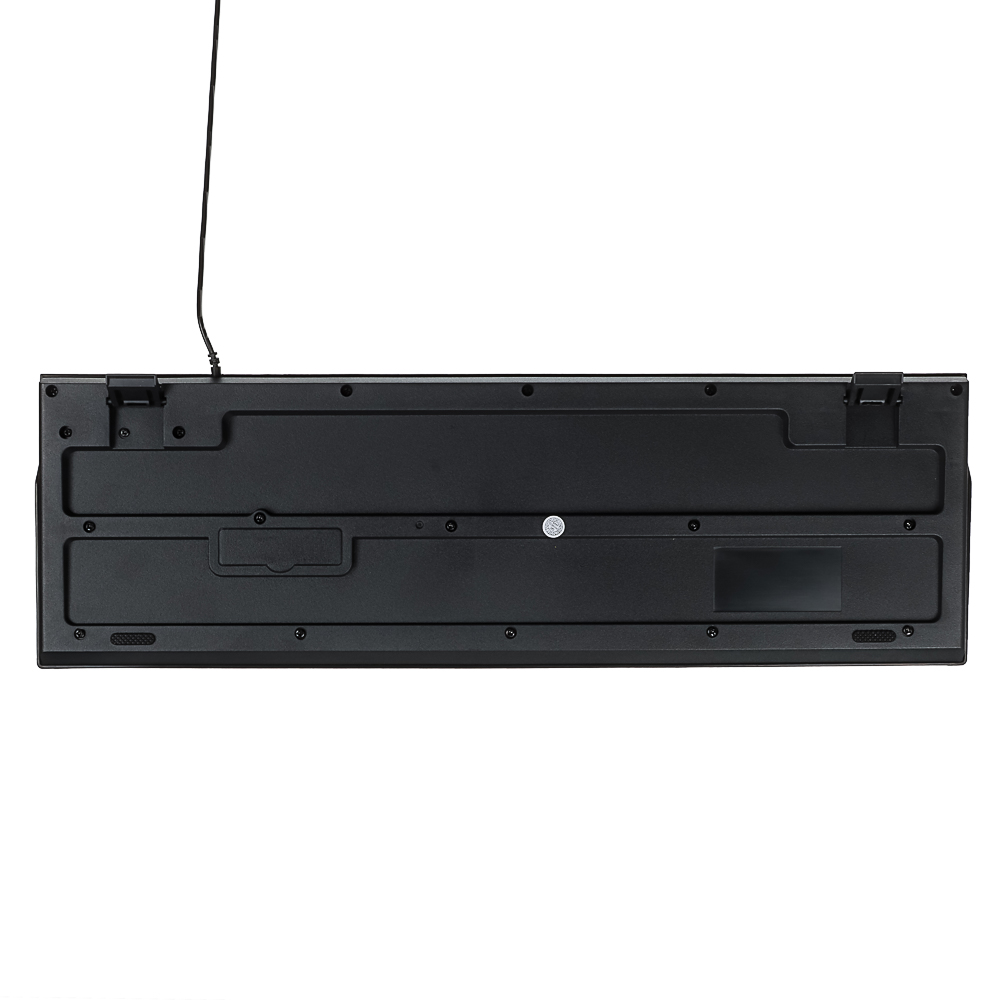 Клавиатура проводная FORZA Usual, мембранная, 104кл.,белая кириллица, USB, каб. 150см,черный, арт.№ 405-111