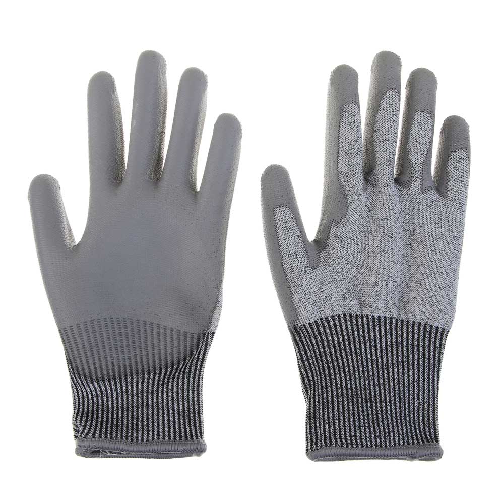 INBLOOM PROF+ Перчатки с ПУ полуобливом, ПЭ, полиэстер, защита от порезов ур.5, р.10, 24см, 55г, арт.№ 180-002