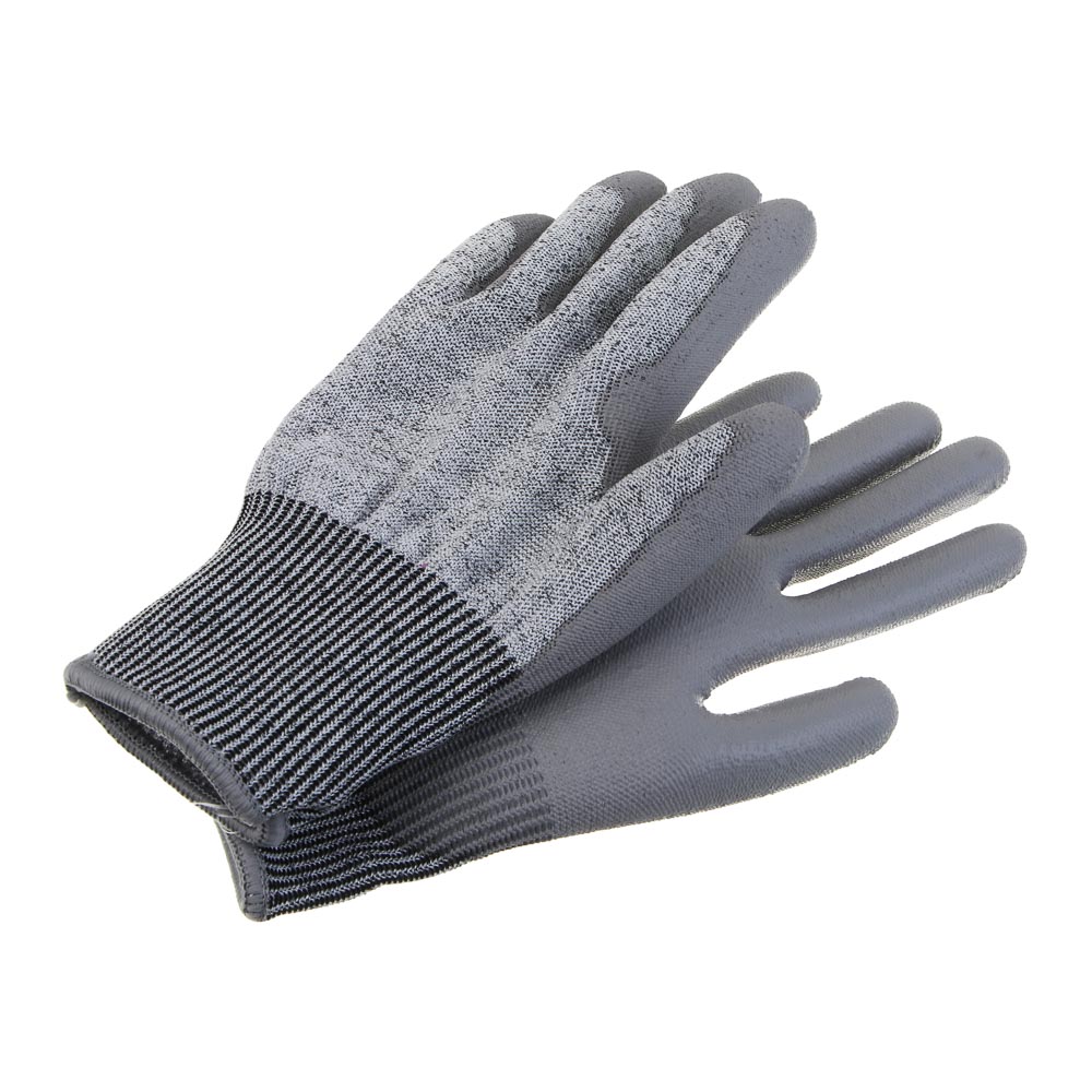INBLOOM PROF+ Перчатки с ПУ полуобливом, ПЭ, полиэстер, защита от порезов ур.5, р.10, 24см, 55г, арт.№ 180-002