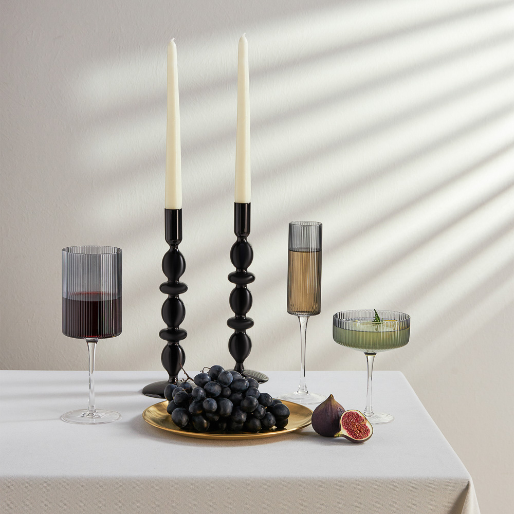 BY COLLECTION Black Line Набор бокалов для мартини, 2шт., 280 мл, 10х14 см, стекло, арт.№ 820-849