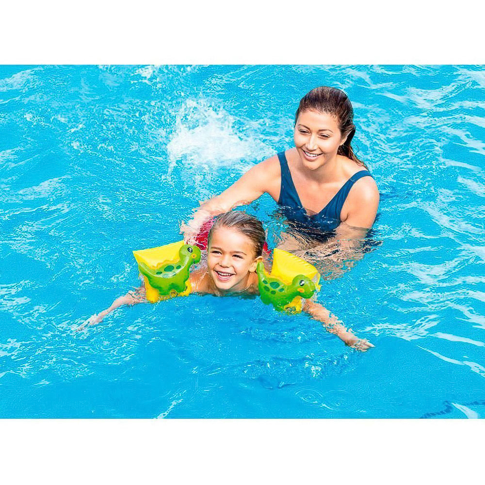 INTEX Нарукавники динозаврик, 3-6 лет, 23х20см, 56664NP, арт.№ 062-003