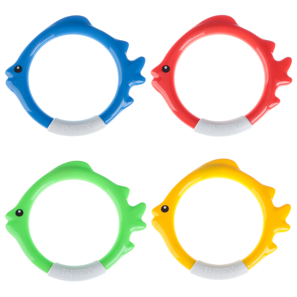 INTEX Кольца для ныряния, Возраст 6+, 4 цвета, 55507, арт.№ 055-002