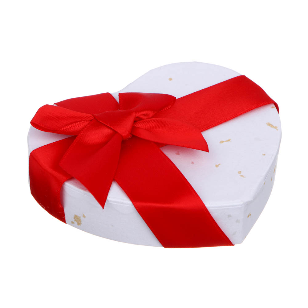 Коробка подарочная в форме сердца, с лентой, 11x9,8x5,2 см, арт.№ 207-015