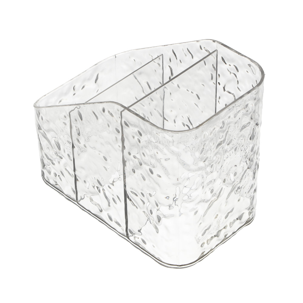 Органайзер для косметики и визажа тм ЮНИLOOK Ice 15х9х12см, пластик PET, #25666, арт.№ 357-411