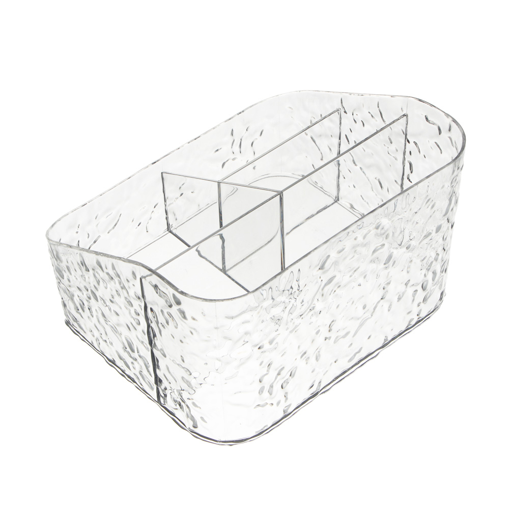 Органайзер для косметики и визажа тм ЮНИLOOK Ice 17,5х15х11см, пластик PET, #25667, арт.№ 357-412