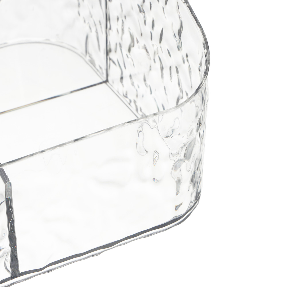 Органайзер для косметики и визажа тм ЮНИLOOK Ice 17,5х15х11см, пластик PET, #25667, арт.№ 357-412