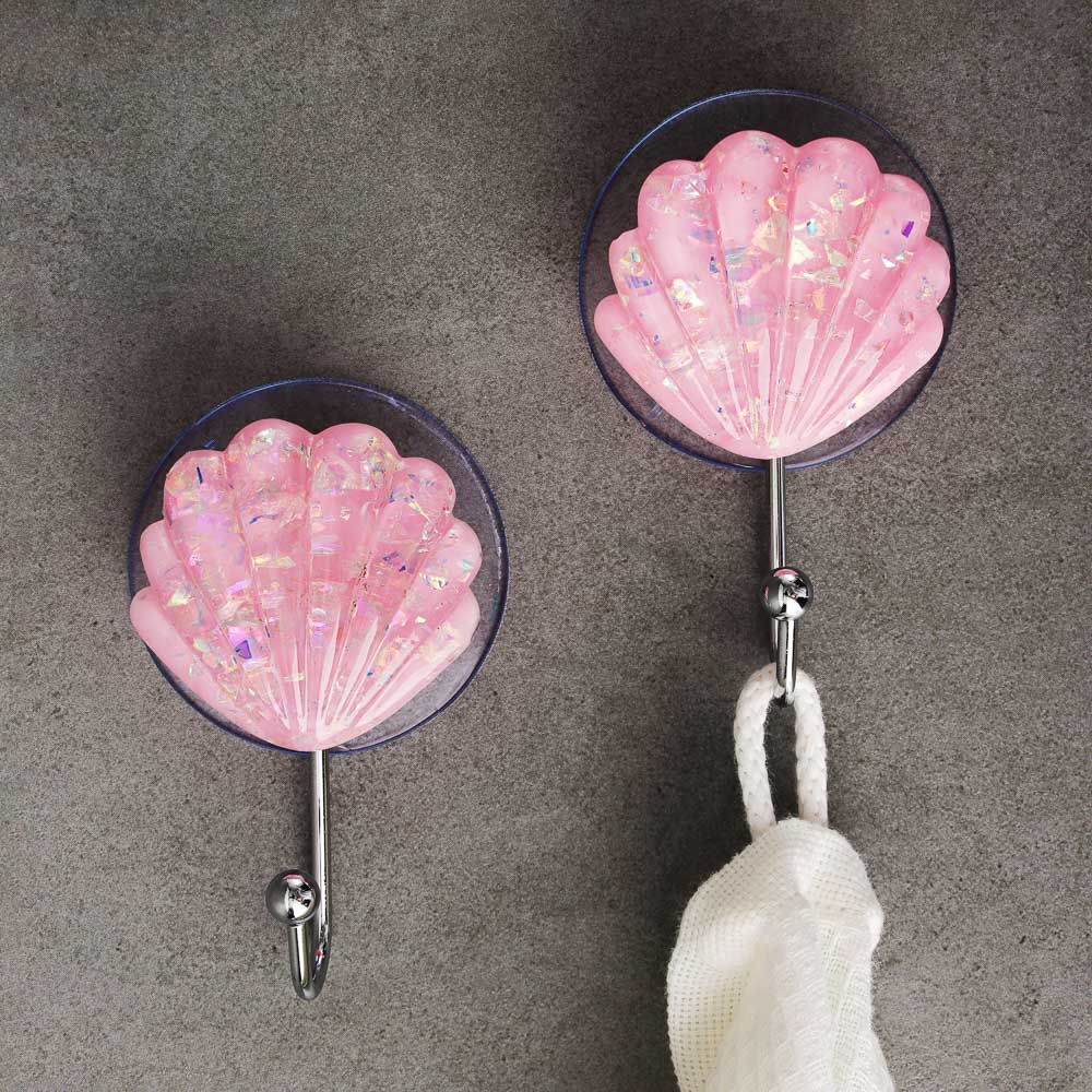 VETTA Набор крючков для полотенец 2 шт на присоске "Море", пластик, 8x9см, 6 дизайнов, арт.№ 463-113