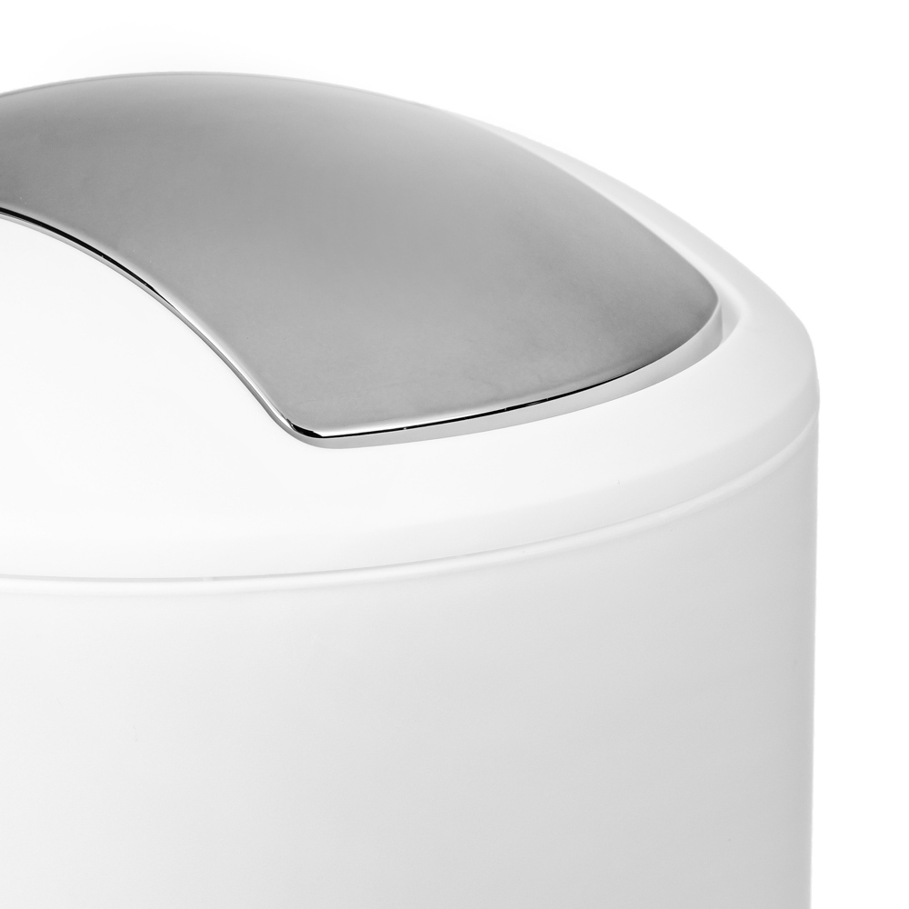 VETTA Контейнер для мусора напольный "Хром" 7л, пластик, 3 цвета, арт.№ 463-119