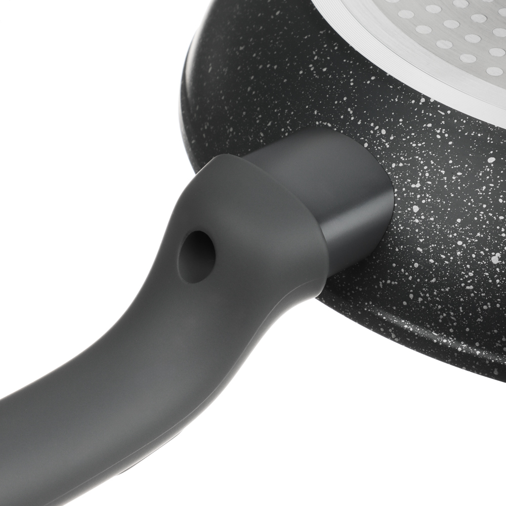 SATOSHI Мирабо Набор посуды 2пр, ковш 1,3л, сковорода 24см, антипригарное покрытие мрамор, индукция, арт.№ 846-668