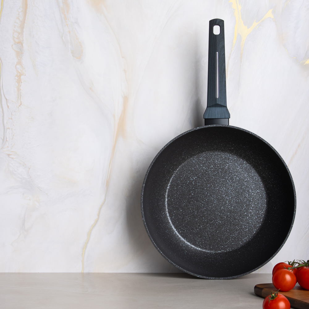 SATOSHI Гардан Вок литой d28см, антипригарное покрытие мрамор, индукция, арт.№ 846-669