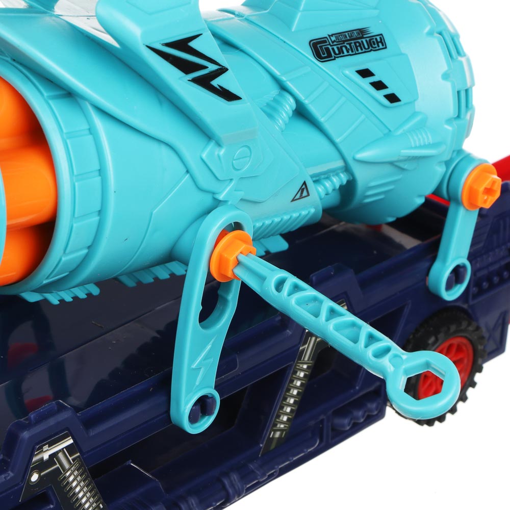 ИГРОЛЕНД Перевозчик - пулемет с набором машинок, PP, металл, ЭВА, 34х8х22см, арт.№ 292-375