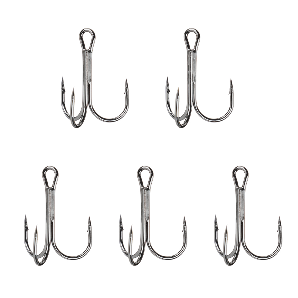 Набор тройников тм AZOR FISHING, 5шт, №1, 2, 4, 6, 8 высокоуглеродистая сталь, арт.№ 143-069
