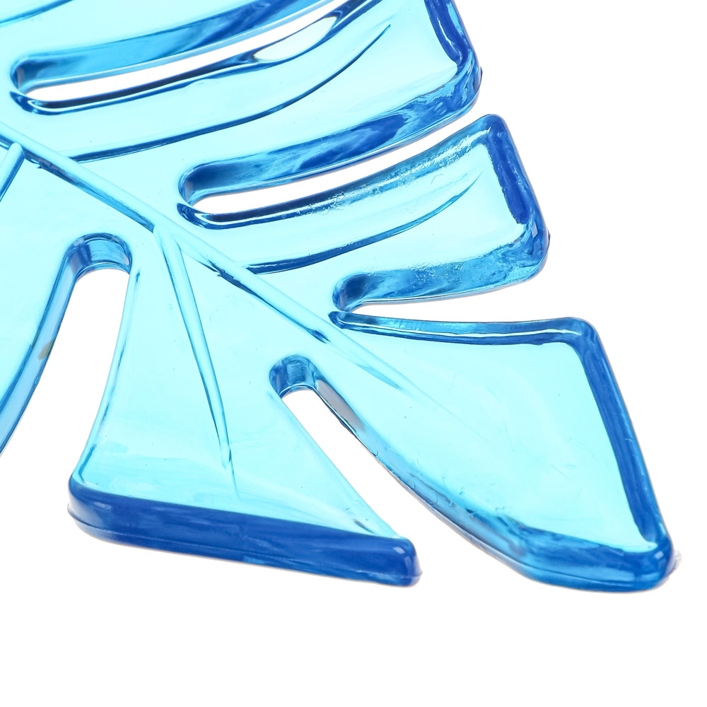 VETTA Мыльница гибкая "Лист папоротника", ПВХ, 14,5x9,5см, 3 цвета, арт.№ 463-356