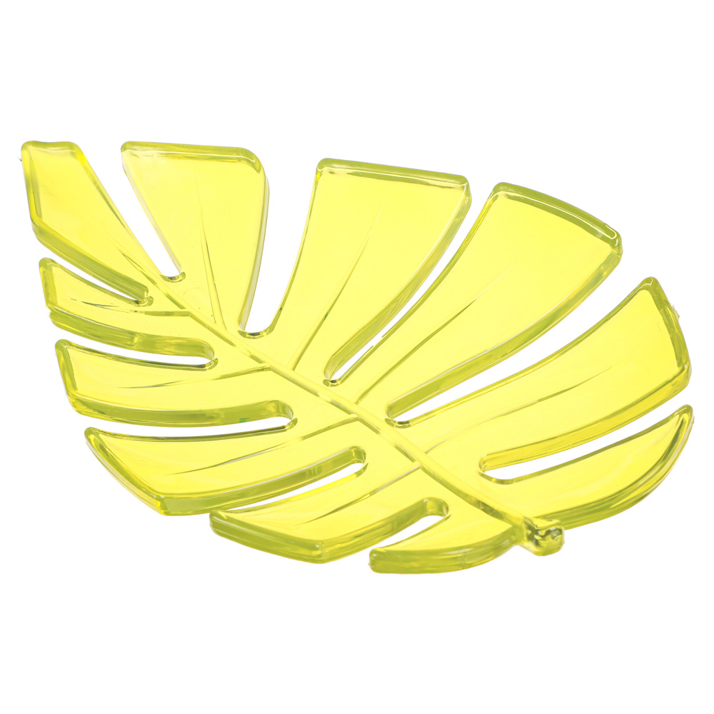 VETTA Мыльница гибкая "Лист папоротника", ПВХ, 14,5x9,5см, 3 цвета, арт.№ 463-356