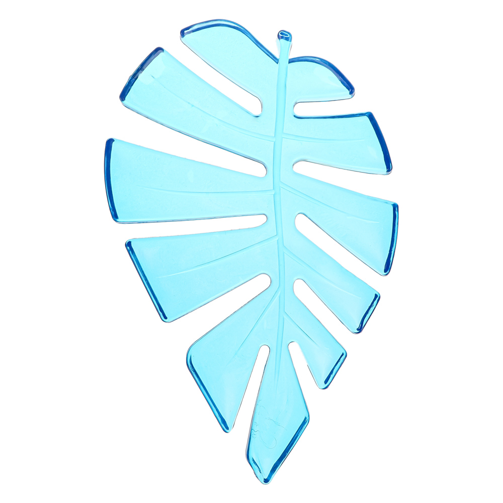 VETTA Мыльница гибкая "Лист папоротника", ПВХ, 14,5x9,5см, 3 цвета, арт.№ 463-356