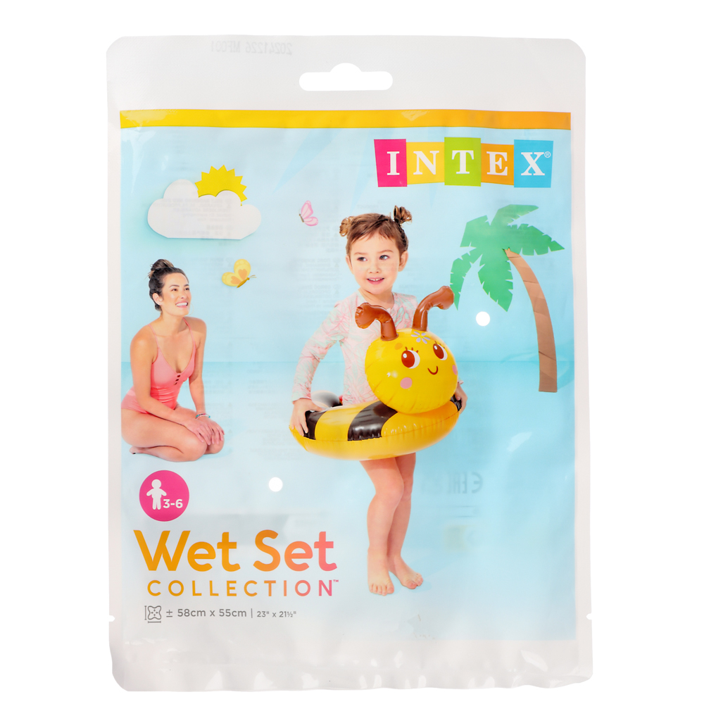 Круг надувной тм INTEX Животные 76х55см, от 3 до 6 лет, 3 вида, 59220NP, арт.№ 359-208