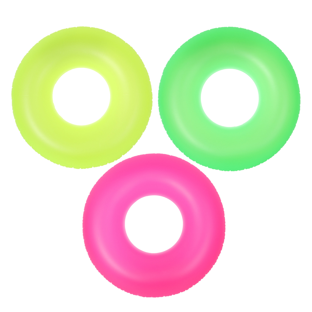 Круг надувной тм INTEX Неоновый холод 91см, от 9 лет, 3 цвета, 59262NP, арт.№ 359-212