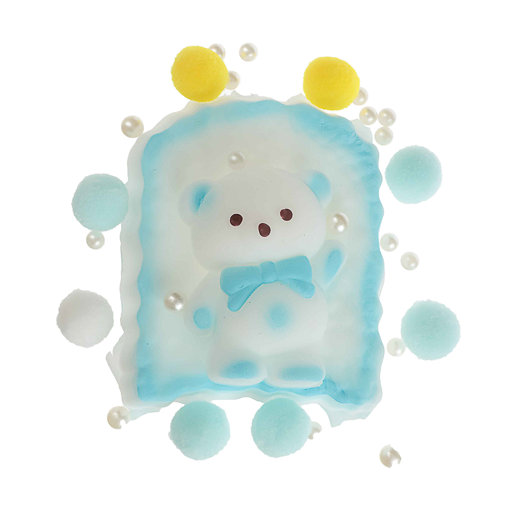 Антистресс сквиш-мялка "Медвежонок", TPR, 13,3х10,8х4,4см в ассортименте, арт.№ 297-152