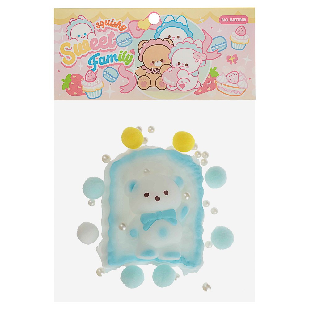 Антистресс сквиш-мялка "Медвежонок", TPR, 13,3х10,8х4,4см в ассортименте, арт.№ 297-152