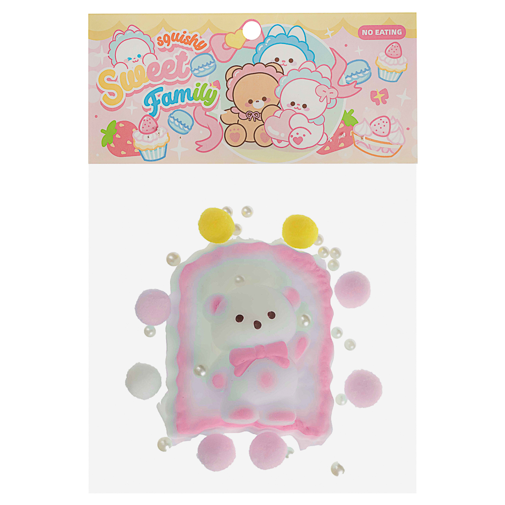 Антистресс сквиш-мялка "Медвежонок", TPR, 13,3х10,8х4,4см в ассортименте, арт.№ 297-152