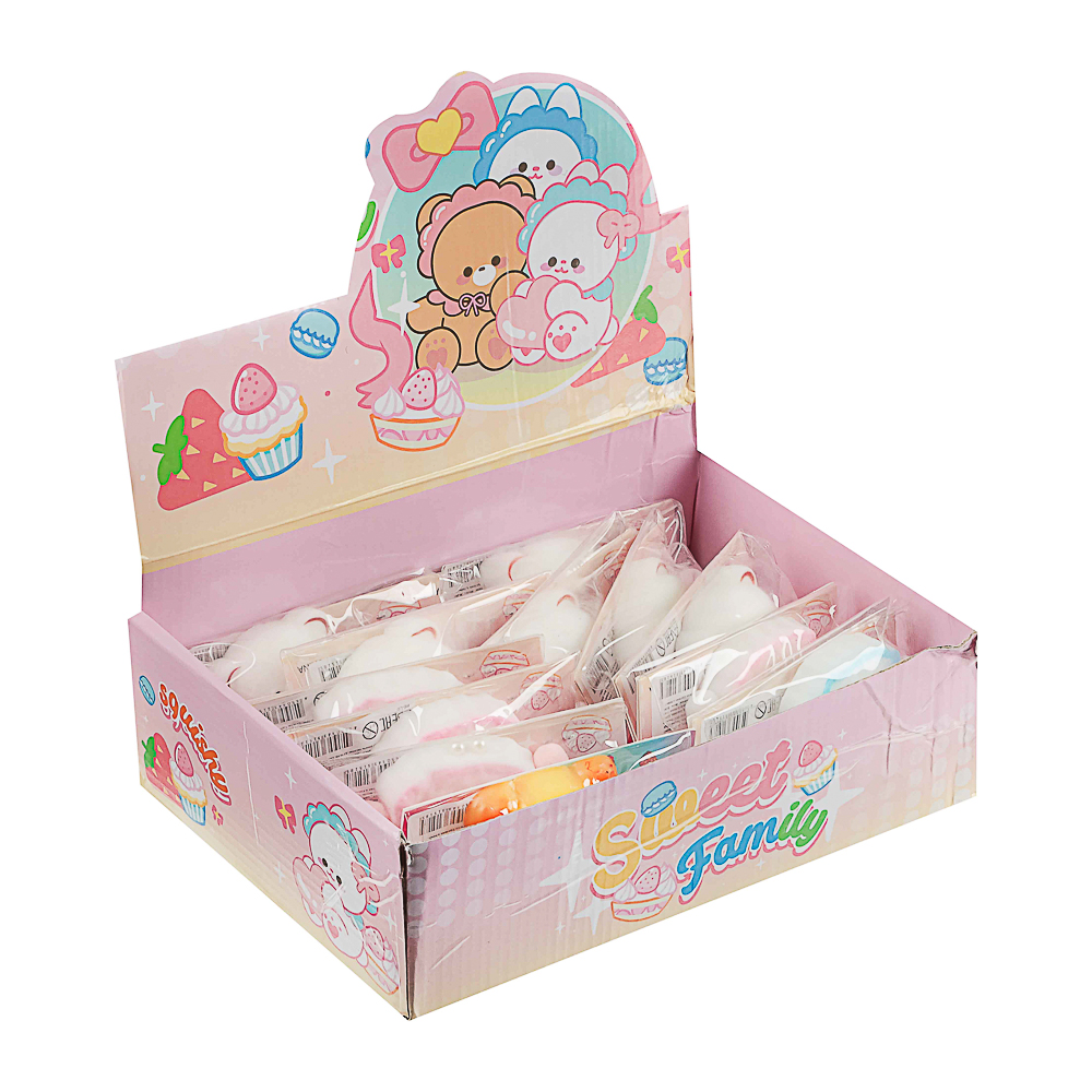 Антистресс сквиш-мялка "Медвежонок", TPR, 13,3х10,8х4,4см в ассортименте, арт.№ 297-152