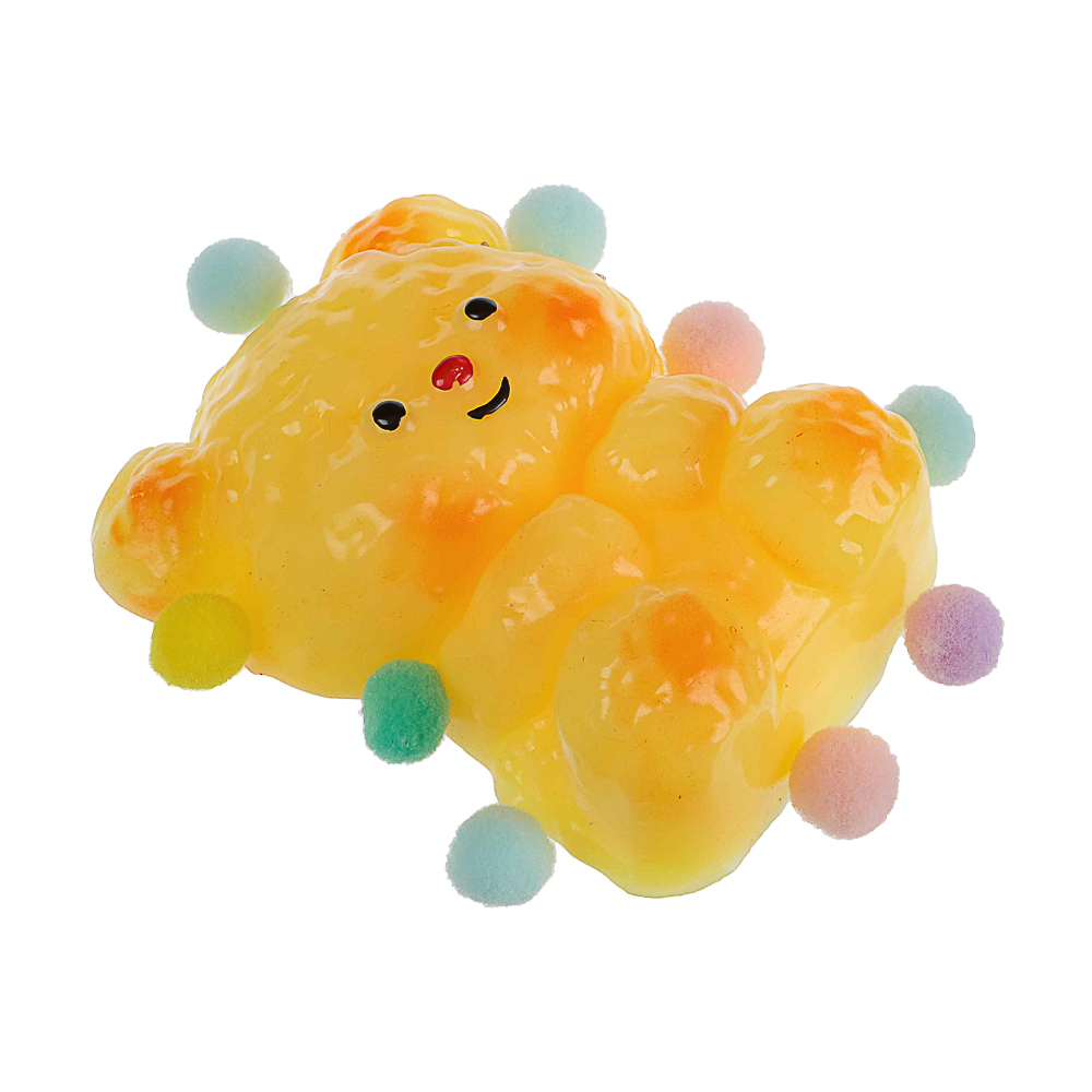 Антистресс сквиш-мялка "Медвежонок", TPR, 13,3х10,8х4,4см в ассортименте, арт.№ 297-152