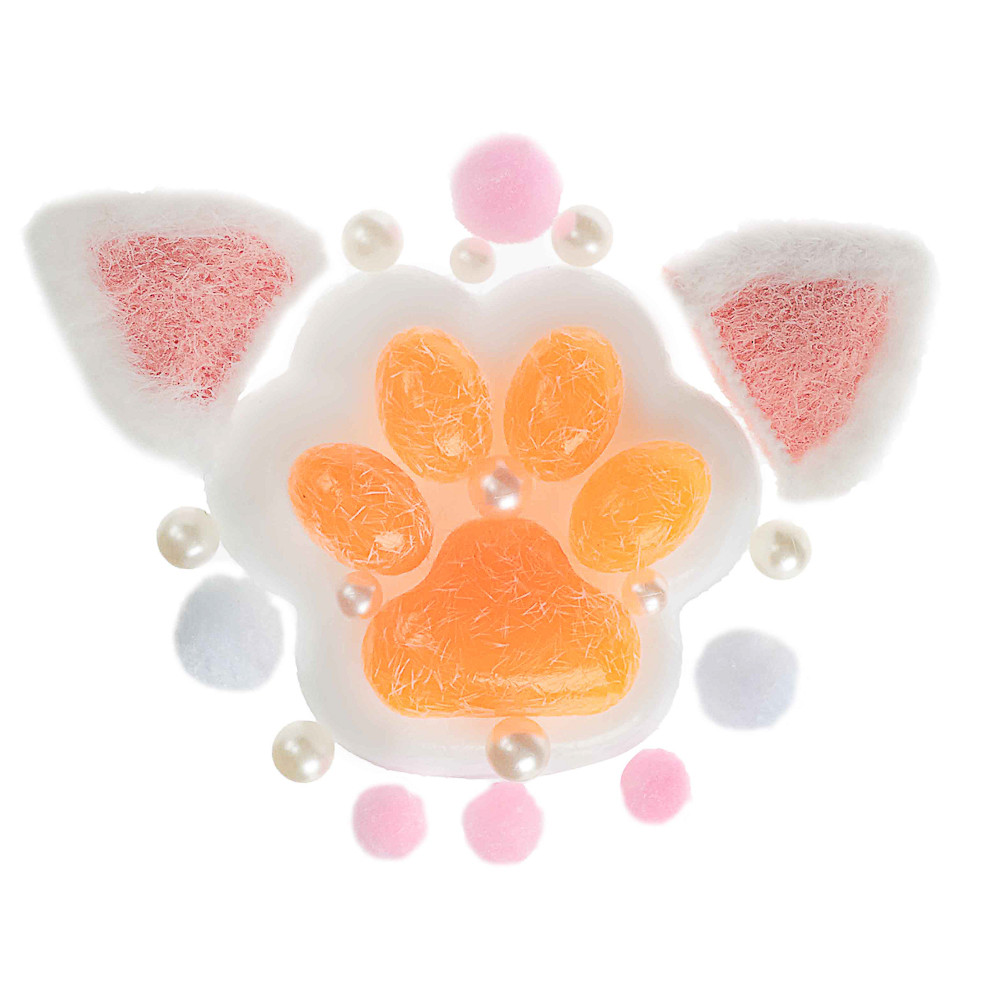 Антистресс сквиш-мялка "Лапки с ушками", TPR, 14,7х11,9х4,4см 4 дизайна, арт.№ 297-153