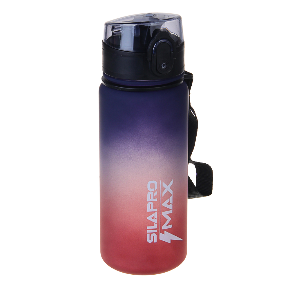 SILAPRO MAX Бутылка спортивная с замком, бордовая, 500мл, РС, РР, арт.№ 088-053