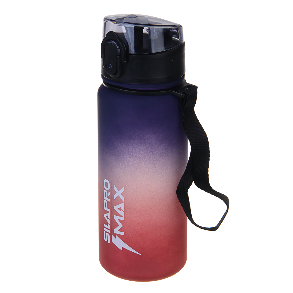 SILAPRO MAX Бутылка спортивная с замком, бордовая, 500мл, РС, РР, арт.№ 088-053