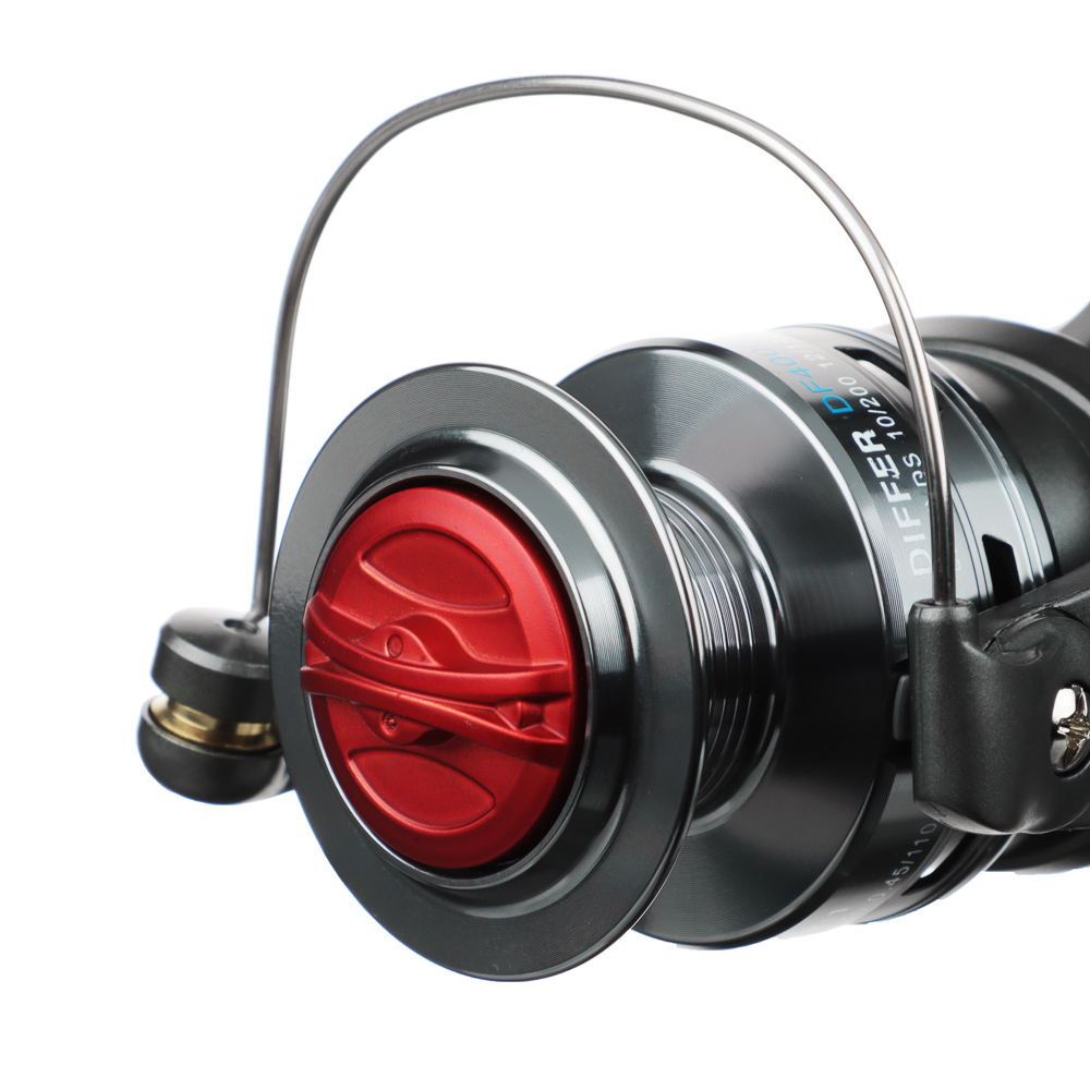 KAIDA Катушка Differ Red, 4000, 3+1, передний фрикцион, металл шпуля, доп. шпуля в компл., арт.№ 142-041