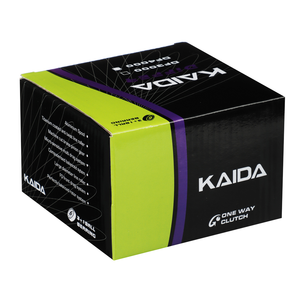 KAIDA Катушка Differ Red, 4000, 3+1, передний фрикцион, металл шпуля, доп. шпуля в компл., арт.№ 142-041