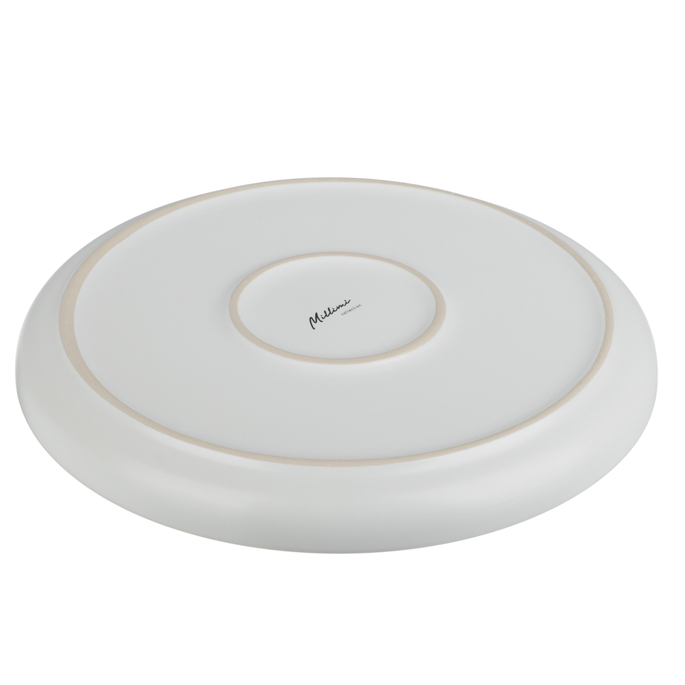 Тарелка подстановочная 26,6см, тм MILLIMI, Треция белый, керамика, арт.№ 824-286