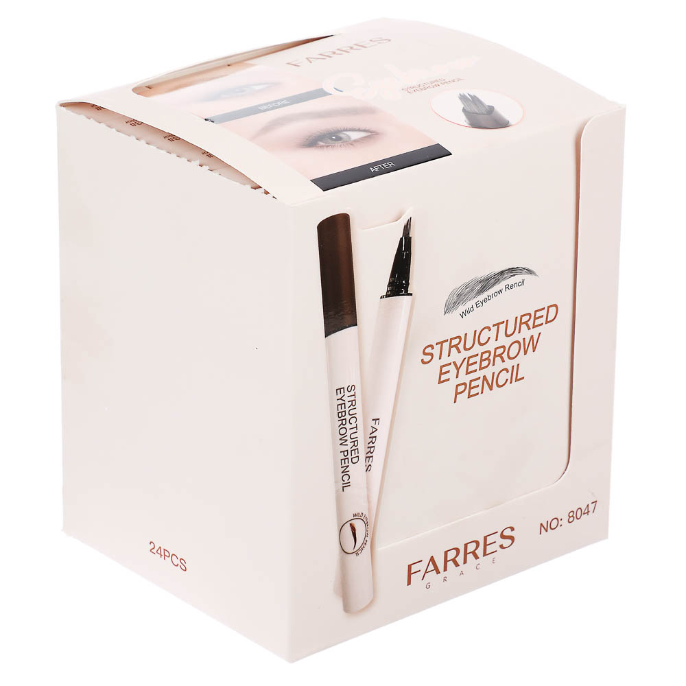 Лайнер для бровей с эффектом микроблейдинга, тм Farres, 1,2 мл, арт.№ 330-662