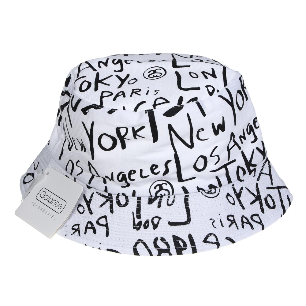 GALANTE Панама взрослая, р.58, 100% хлопок, белый, ВЛ25-08, #2, арт.№ 314-948