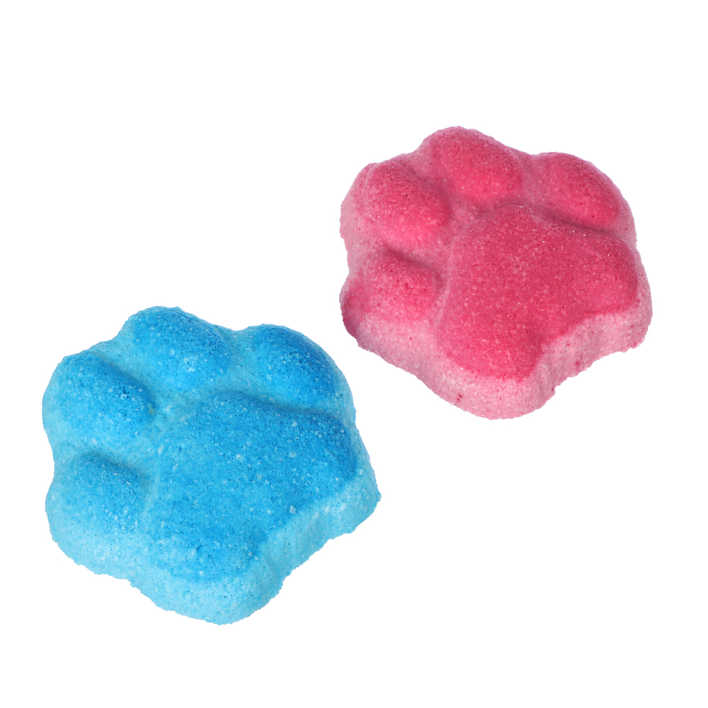 Бомбочка для ванны Лапка розовая/голубая, 100г, арт.№ 953-072