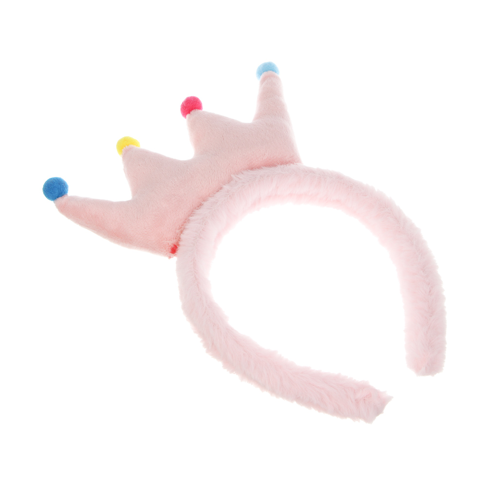 Ободок, 12,5 см, полиэстер, пластик, 5 дизайнов, арт.№ 585-064