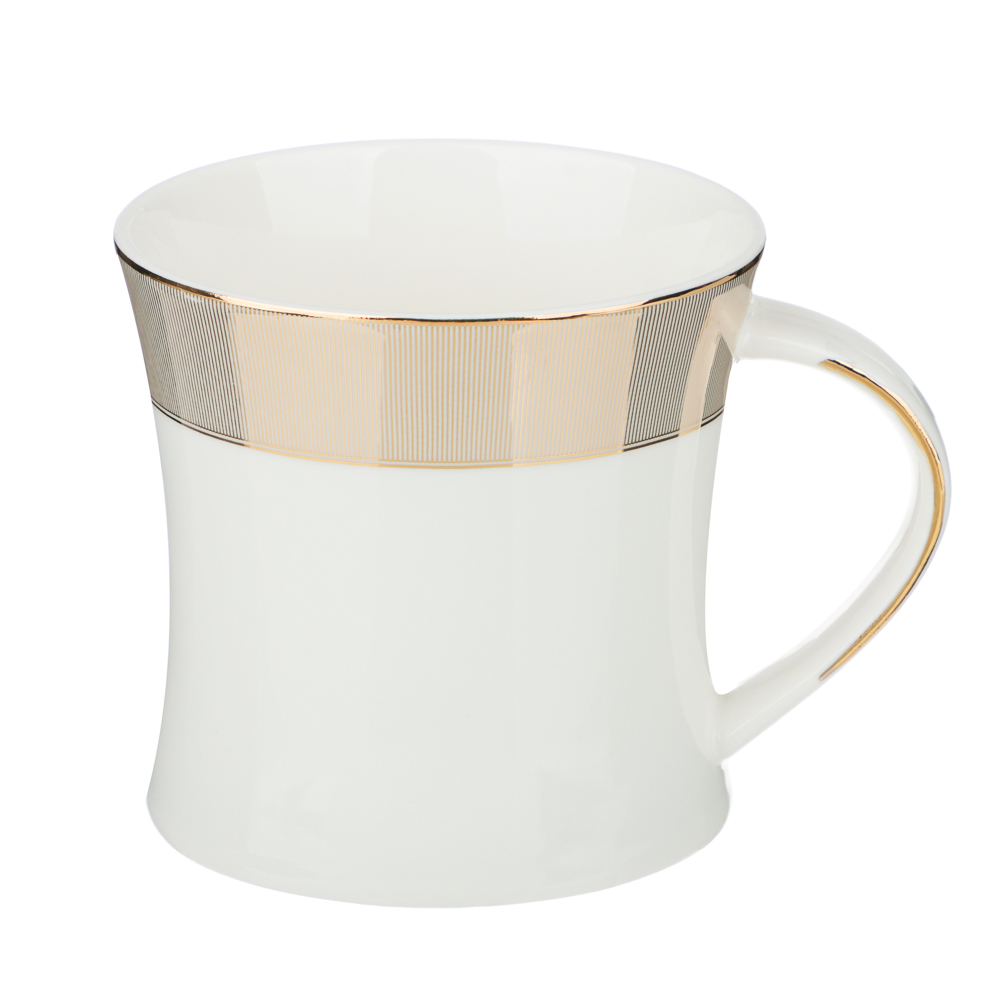 BY COLLECTION White Line Кружка, 300мл, фарфор, подарочная упаковка, арт.1, арт.№ 820-818