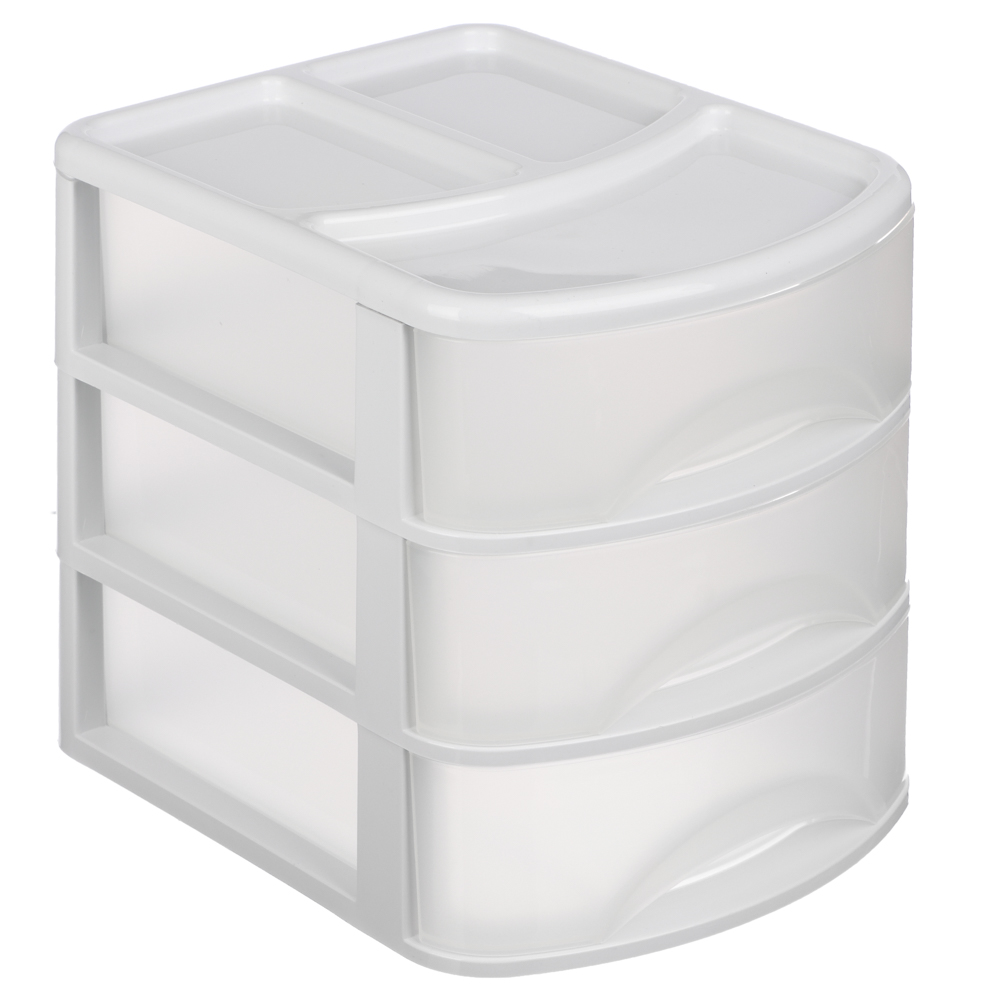 Органайзер универсальный 3 ящика, 21x17x19,6 см, пластик, арт.№ 457-136