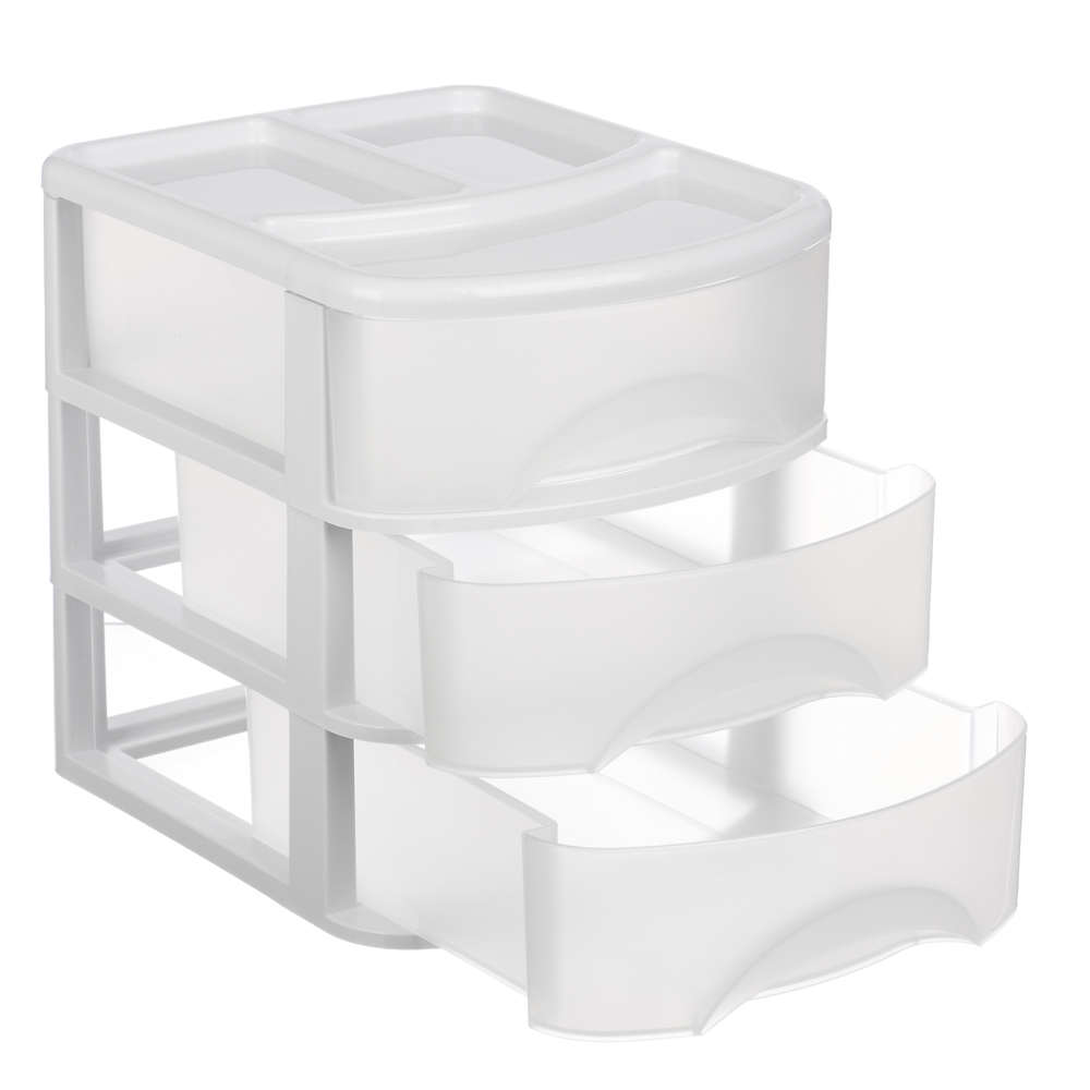 Органайзер универсальный 3 ящика, 21x17x19,6 см, пластик, арт.№ 457-136