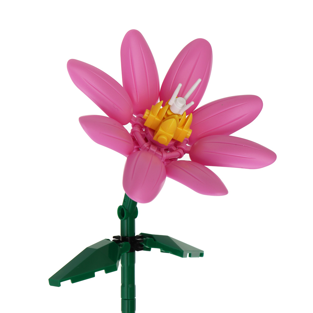 Конструктор в виде цветка, 38-68 дет., ABS, 8х3,5х13см, 4 вида, арт.№ 858-078