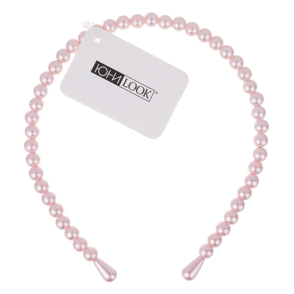 Ободок для волос ЮНИLOOK, 0,8см, пластик, 6 цветов, ACS-108, арт.№ 323-040