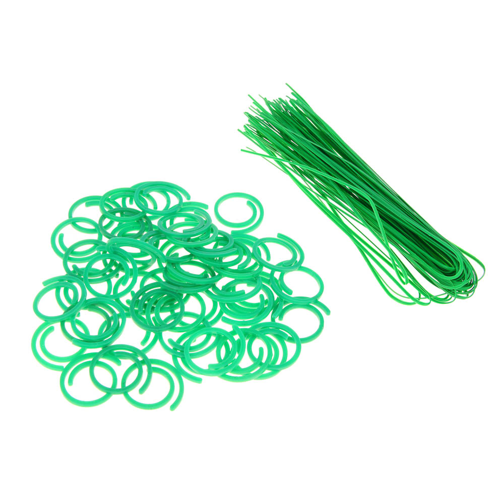 INBLOOM Набор садовый (хомут 28см-50шт., зажим d2.8см-50шт), PP, арт.№ 151-124