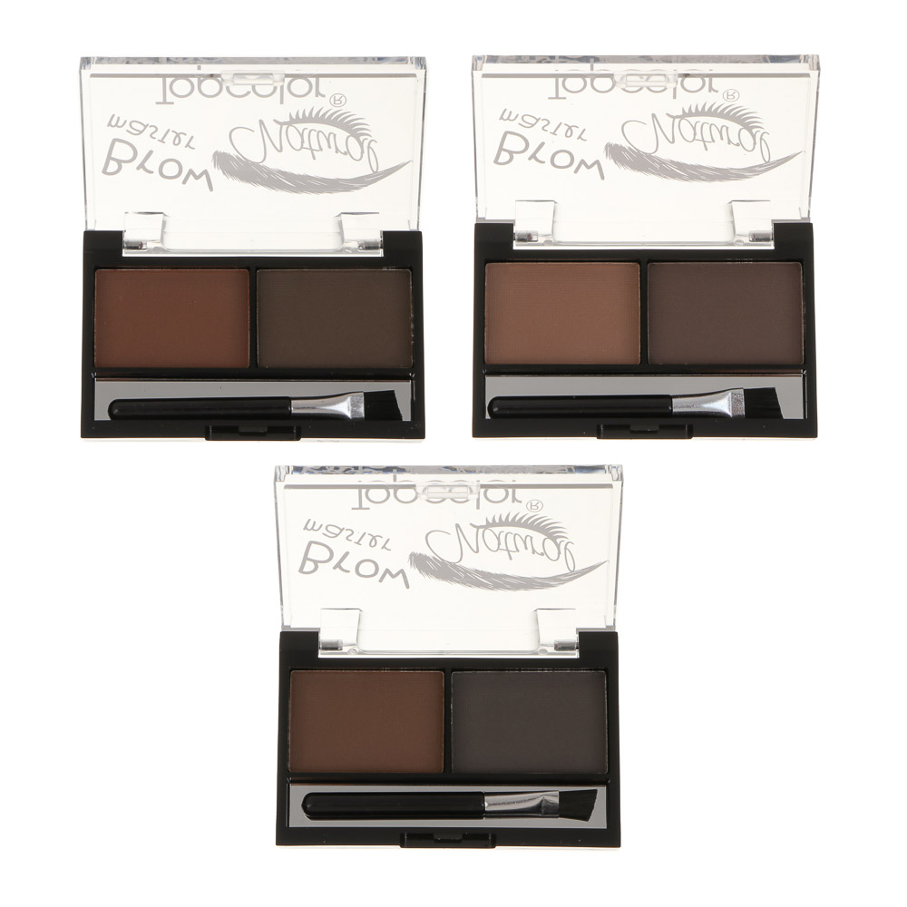 Тени для бровей 2-х цветные тм Topcolor, 5 гр, TC005, арт.№ 330-588