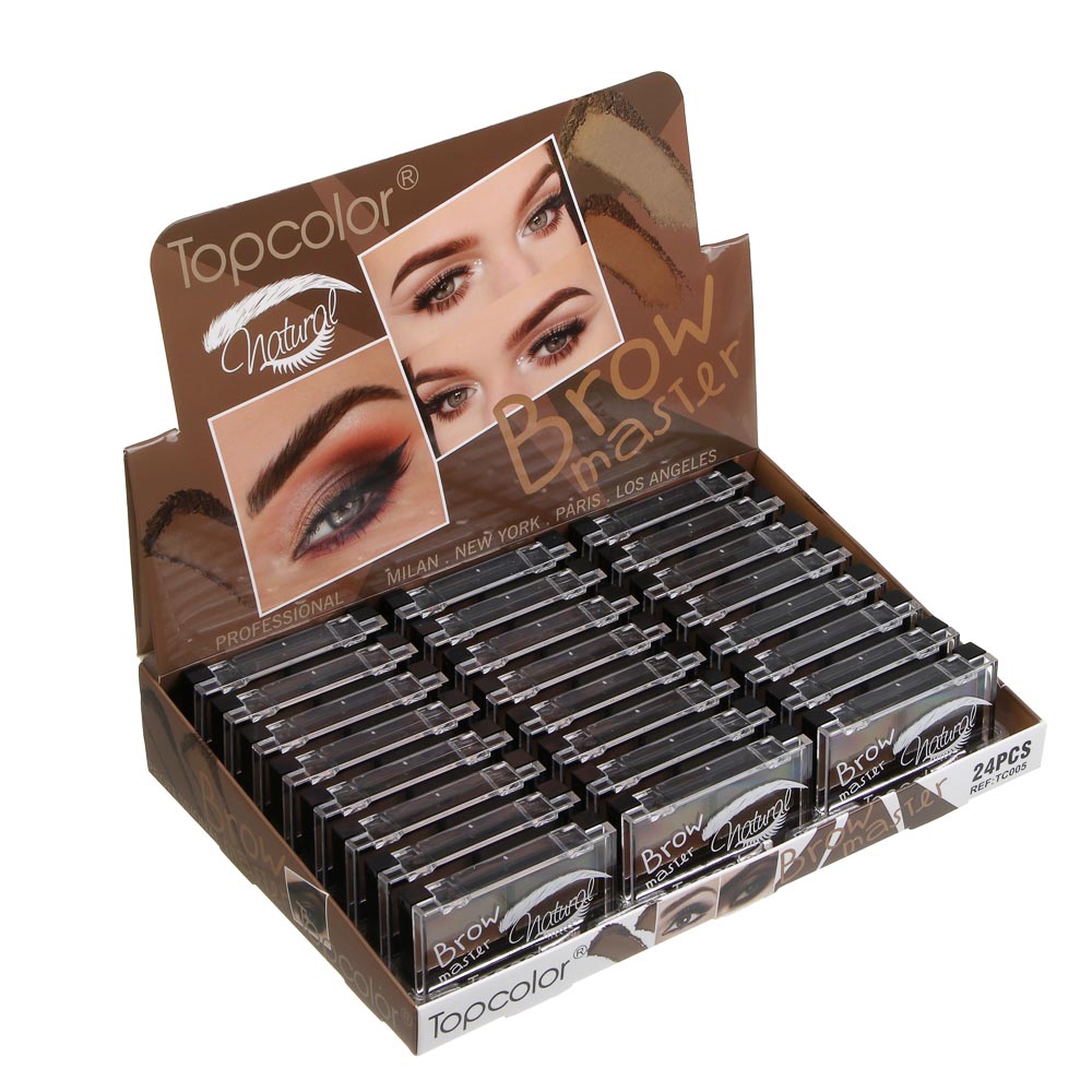 Тени для бровей 2-х цветные тм Topcolor, 5 гр, TC005, арт.№ 330-588