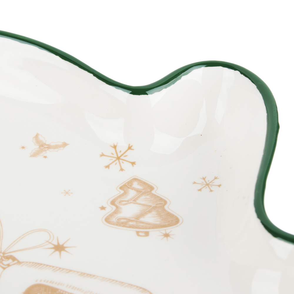 MILLIMI Пряничный домик Блюдо в форме варежки 20х17,5х3см, керамика, арт.№ 820-131